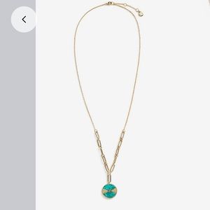 Vince Camuto Gold and Turquoise Necklace